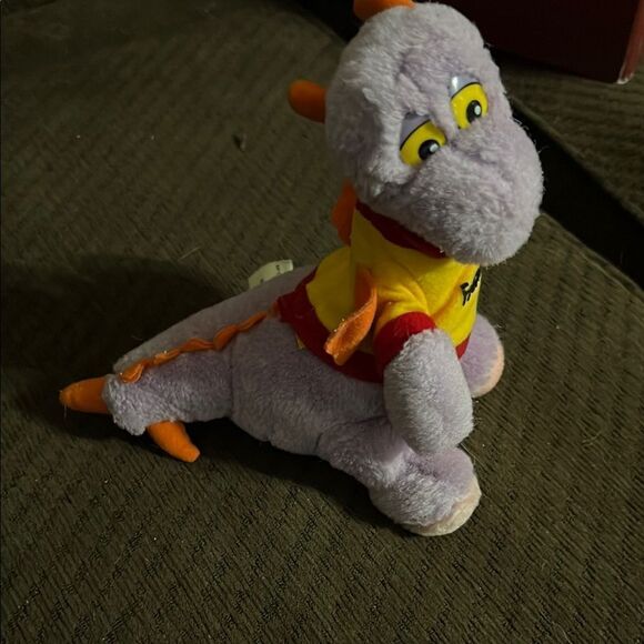 Vintage 1982 FIGMENT Plush 8” Purple Dragon Walt Disney World Epcot Disneyland - Picture 2 of 9